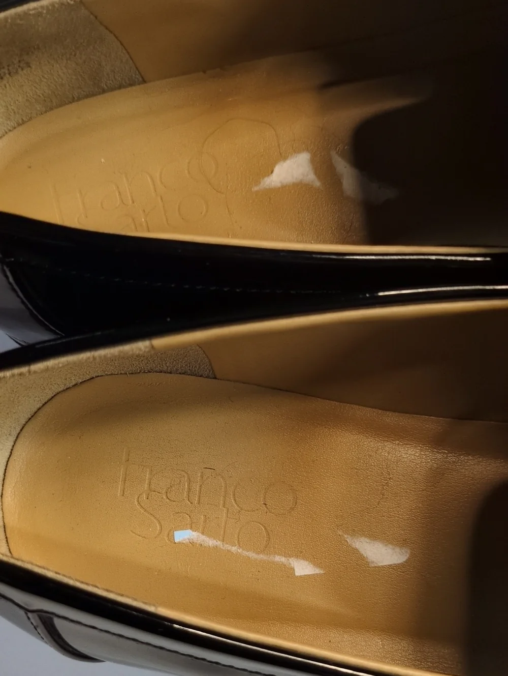 Franco Sarto Carolynn Tassel Loafer Black Faux Patent, Size 10